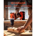 thumbnail image 2 of VEVOR Kit Combo d'Outils Max 20V Sans Fil 2-Outils avec Batteries 2.0 Ah, 2 of 9