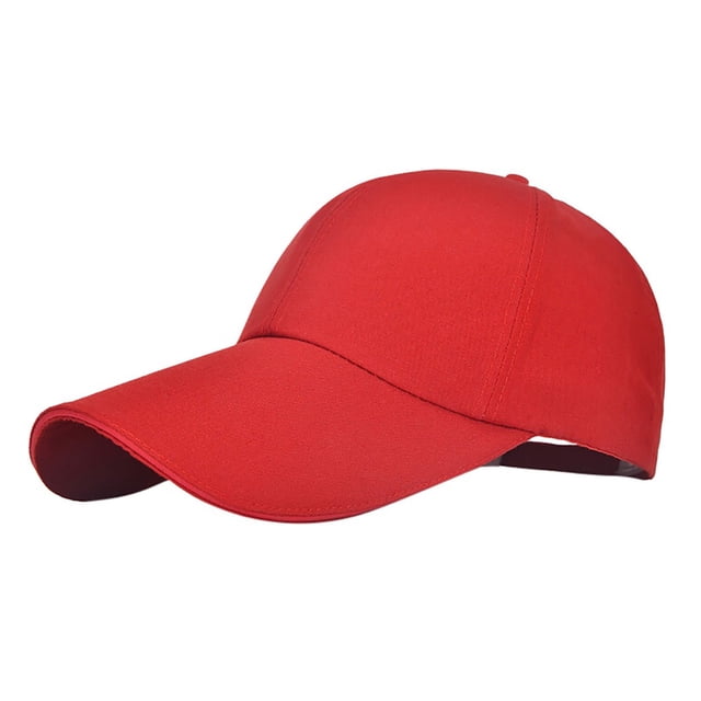 Fgnfyis Hommes et Femmes Décontracté Régulier Jeunesse Rétro Coloré Casquette de Rue Casquette de Baseball Hommes Femmes Chapeaux Rouge