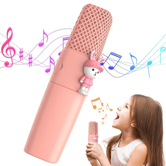 Karaoke Microphone for Kids Toys for 3-12 Year Old Girls Kids Microphone Girls Toys Bluetooth Microphone Birthday Gifts for 3 4 5 6 7 8 Years Old Girls Boys