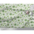 thumbnail image 2 of Soimoi Poly Georgette Fabric Leaves & Cosmos Floral Print Sewing Fabric Yard 42 Inch Wide, 2 of 3