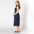 thumbnail image 3 of Devoted robe midi sans manches avec volants sur les épaules, 3 of 7