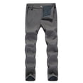 thumbnail image 2 of Lovzfmll Pantalon de Randonnée d'Hiver pour Homme, Robuste, Imperméable, Coupe-Vent, Doublé en Molleton, Multiples Poches pour l'Aventure Gris, TG, 2 of 6