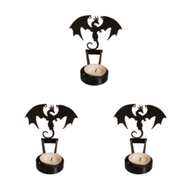 QualitChoice Stainless Steel Wide Application Candle Holders For Versatile Halloween Decoration Durability I 3Set