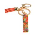 thumbnail image 2 of Porte-clés 26 Lettres Modèle de Fruit Femmes Compact Longue Durée Porte-Clés Sac Décoration, 2 of 8
