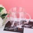 thumbnail image 3 of 2PCS Double Wall Glass Coffee Mugs Insulated Coffee Glass Clear Espresso Cups Glass Cappuccino Tea Latte Beverage Glasses, 3 of 6