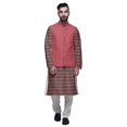 thumbnail image 1 of Atasi Ensemble Kurta Pyjama Ethnique Classique à Manches Longues Imprimé pour Hommes Tenue Décontractée, 1 of 5
