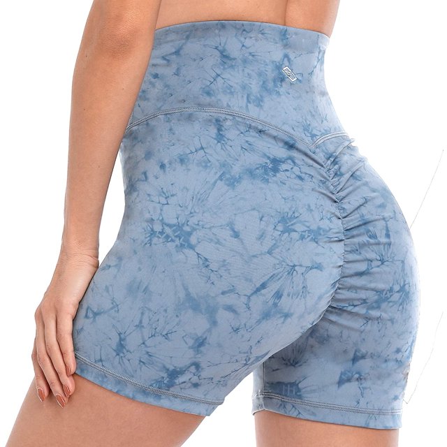 Women Biker Shorts with Pockets Yoga Workout Athletic Running Tummy Control Shorts