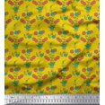 thumbnail image 1 of Soimoi Poly Georgette Fabric Leaves & Floral Decor Fabric Printed Yard 52 Inch Wide, 1 of 3