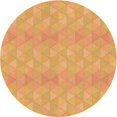 thumbnail image 1 of Ahgly Company Tapis d'Intérieur Lavables à la Machine, Carrés de Transition Orange, 3' Carré, 1 of 7