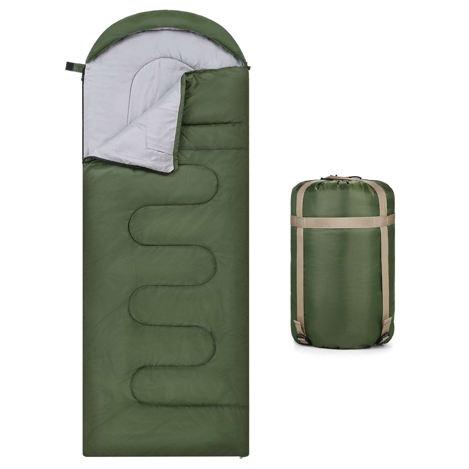Adult outdoor warm sleeping bag, waterproof cold-proof sleeping bag, compact camping equipment, suitable for hiking and backpacking