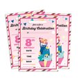 thumbnail image 1 of Darling Souvenir Pink Birthday Invitation Card Printable Fill or Write In Blank Invites Party Supplies Pack Of 28 5 x 7 Inches, 1 of 5