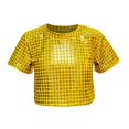 thumbnail image 4 of Rbaofujie Girls Athletic Tank Tops Round Neck Basic Cute Dance Crop Tops for Kids, 4 of 4
