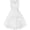 Blanc cassé, variante sur Robe de Demoiselle d'Honneur pour Fille, Blanc Cassé, Ceinturée, Mariage, Fête, 8 Ans