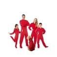 thumbnail image 2 of Big Feet PJs Red Micro-polar Fleece Adult Footed Pajamas w/ Drop Seat, 2 of 2