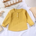 thumbnail image 2 of Funicet Long Sleeve Top,Long Sleeve Tops,Children Long Sleeve Round Neck Solid Color Top, 2 of 3