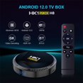 thumbnail image 2 of Hk1 Rbox H8 Décodeur H618 android 12.0 Hd WiFi Double Bande6 Bluetooth 5.0 avec RC Noir 4 Go+32 Go Prise UE, 2 of 5