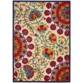 thumbnail image 1 of homeroots 384997 Tapis d'Intérieur et d'Extérieur 4 Pieds x 6 Pieds Rouge et Multicolore pour Aire, 1 of 1
