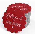 thumbnail image 4 of Inkdotpot Pack Of 50 Retirement Is Sweet Text Favor Paper Tags Craft Real Silver Foil Hang Tags, 4 of 6