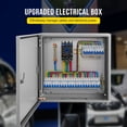 thumbnail image 3 of GloryStar 24x24x8" Steel Electrical Box, NEMA 4X Outdoor Waterproof and Dustproof Junction Box, Lockable with Mounting Plate, 3 of 5