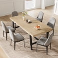 thumbnail image 2 of Industrial Dining Table for 6-8 People, 70.87" Long Kitchen Table with Sturdy Metal Frame, Rectangular Counter for Dinner, Kitchen, Dining Room (Wood, 71" Non-extendable), 2 of 8
