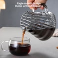 thumbnail image 4 of UsRHHA Hand Brewed Coffee Sharing Pot with Filter, Gray Cloud Pattern Glass Drip Coffee Maker, Pour Over Coffee Brewing Equipment, 4 of 7