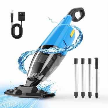 Efurden Cordless Pool Vacuum, Handheld Pool Vacuum with Running Time up to 90-Minutes for Above Ground Pools, Spas and Hot Tubs,Blue