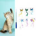 thumbnail image 3 of GROWTH TANK Cat Feather Toys with 6 Refills Extendable Retractable Cat Teaser Fun Toy Cat Toy Teaser for Indoor Cat Playing Training, 3 of 8