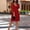 Style1-Red dresses for women, variant on Mceream Cocktail Dresses for Women Wedding Guest Spring Chiffon 3/4 Sleeve Party formal Dress V Neck Elegant Mini Dress White L