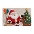 thumbnail image 1 of Tapis de Sol de Salle de Bain Tricoté de Noël Absorbant Tapis d'Entrée, 1 of 6