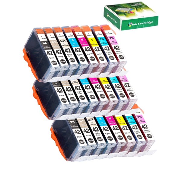 NEXTPAGE CLI42 Ink Cartridges Replacement for Canon CLI 42 CLI-42 Ink Cartridges for Pixma Pro100 Printer(3 Black, 3 Cyan, 3 Grey, 3 Light Grey, 3 Ma