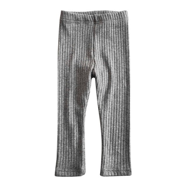 cfhntfmh Baby Girls Leggings Soft Ribbed High Elastic Waisted Solid Color Leggings Todder Infant Fall Winter Clothes