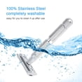 thumbnail image 3 of Yeacher Sécurité en Acier Inoxydable Razor Traditionnel pour Hommes à Double Bord Rasage Razor Manuel Barbe Razor Outil de Rasage, 3 of 6