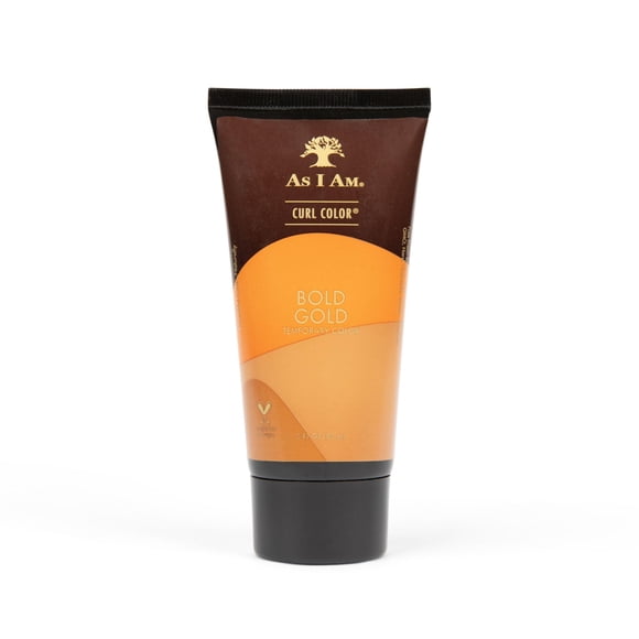 As I Am Curl Color - Bold Gold - 3 Onces - Gel Colorant et Recourbant - Couleur Temporaire - Tenue Moyenne - Vegan et Sans Cruauté