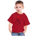 thumbnail image 4 of LSLJS T-Shirt à Manches Courtes à Col Rond pour Filles T-Shirts en Coton de Sport pour Enfants Mode Mignon T-Shirt Imprimé de la Saint-Valentin Haut à Manches Courtes Cadeaux pour Enfants, 4 of 4
