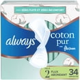 thumbnail image 2 of Always Pure Cotton with FlexFoam Pads, Size 2, Heavy, with Wings, Unscented, 2 of 17