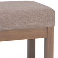 thumbnail image 2 of Pemberly Row 27" Contemporary Footstool Ottoman Bench in Ash Blonde Faux Leather, 2 of 5