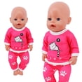 thumbnail image 3 of Leutsin Jouets de Poupée, Poupées Bébé, Grande Poupée Bébé Réaliste Mignonne à Corps Souple Poupées Bébé Réalistes, Vêtements de Poupée Jouets Déguisement Pyjama Décontracté Vêtements de Poupée pour Poupée de 18 Pouces Accessoire Jouet de Fille, 3 of 8