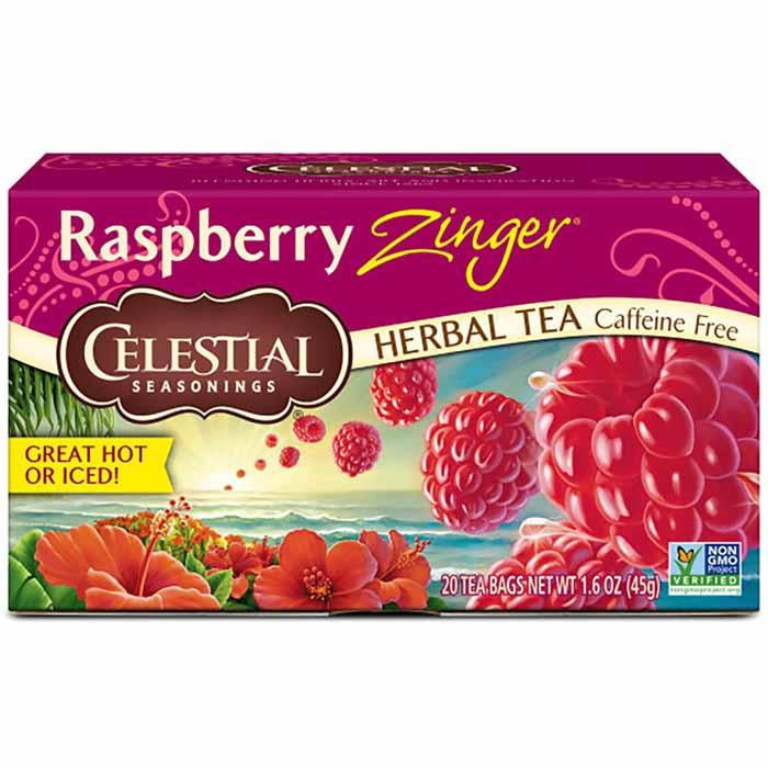 Celestial Seasonings - Raspberry Zinger Herbal Tea, 20 Sachets