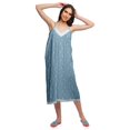 thumbnail image 1 of Moomaya Robe de Nuit Imprimée pour Femmes, Col en V, Bretelles Spaghetti, 1 of 6