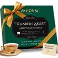 thumbnail image 1 of VAHDAM Founder Select Assorted Tea Gift Set - 6 Flavors and Total of  36 individually Wrapped Tea Bags, 1 of 8