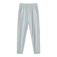 thumbnail image 2 of AherBiu Pantalon de Golf pour Femmes Taille Haute Extensible Séchage Rapide Léger Pantalon de Randonnée et de Course en Plein Air avec Poches Zippées, 2 of 5