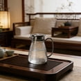thumbnail image 4 of Pc Plastic Pitcher with Steel Lid and Strainer Hammered Texture Cold Water Jug 1.0L for Iced Tea Juice, 4 of 7