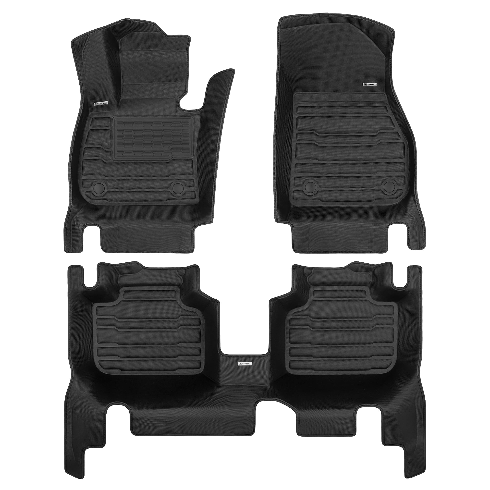 TuxMat - For BMW X1 2016-2022 Models - Custom Car Mats - Maximum Coverage, All Weather, Laser Measured - This Full Set Includes 1st and 2nd Rows