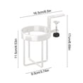 thumbnail image 3 of Desk Cup Holder Cup Holder for Desk Desk Cup Holder Clamp Desk Side Fixed Cup Holders Desk Coffee Holders Hanging Cup Holders Rack Dormitory Upper Bunk Cup Holders, 3 of 6