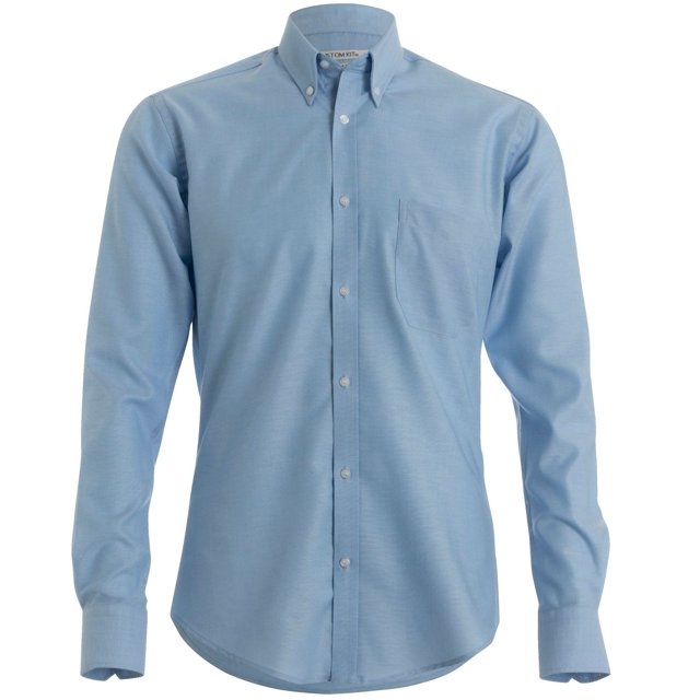 Kustom Kit Chemise de Travail Oxford à Manches Longues Ajustée pour Hommes