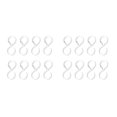 thumbnail image 4 of Shengyu 8 Pcs S-shaped Hook with Buckle Bathroom Clothes Cooking Tool Hanger White 2Set, 4 of 6