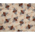 thumbnail image 5 of oneOone Polyester Lycra Tan Fabric Floral & Bee Sewing Craft Projects Fabric Prints By Yard 56 Inch Wide, 5 of 5