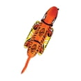 thumbnail image 2 of AquaPro 96 Inch Heavy Duty Nylon Tiger Water Towable 2 Person Rider, Orange, 2 of 7
