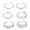 Silver, variant on Silver Alloy Delicate Toe Ring Set for Christmas Parties 1Set
