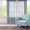 thumbnail image 4 of TIELUTT Achieve the with Solid Color Semi Sheer Curtains Heat Curtains Cold Curtains with Hooks Shower Curtain with Window Curtain Set Bedroom Curtains 45 Inches Long Curtains for Kids Room, 4 of 5